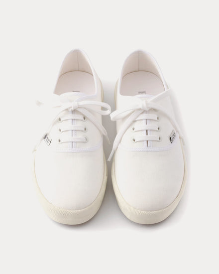 Prada Drill Fabric White Low Top Sneakers - 2