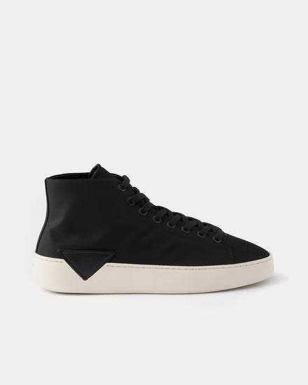 Prada Court Re-Nylon Black High Top Sneakers - 1