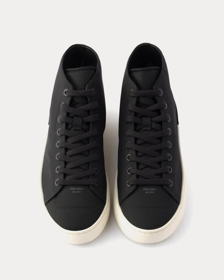 Prada Court Re-Nylon Black High Top Sneakers - 2