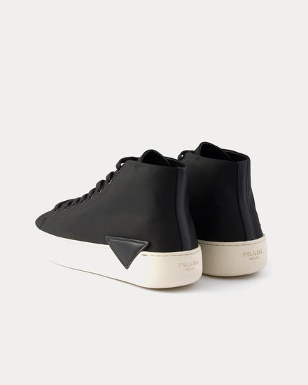 Prada Court Re-Nylon Black High Top Sneakers - 4