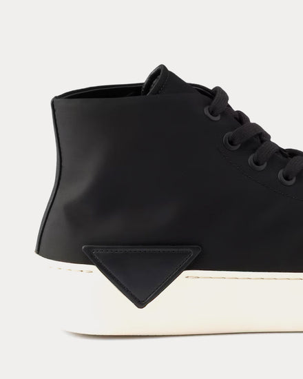 Prada Court Re-Nylon Black High Top Sneakers - 5