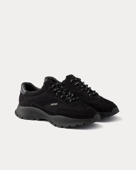 Prada Mesh Fabric & Suede Black Low Top Sneakers - 3