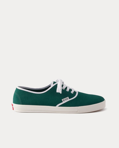 Prada Drill Fabric Oleander Green Low Top Sneakers