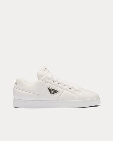 Prada Padded Nappa Leather White Low Top Sneakers