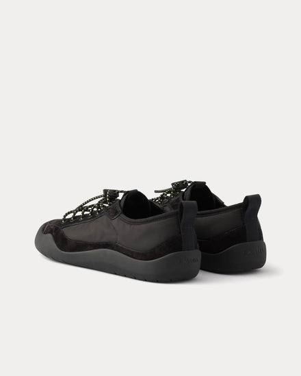 Prada Speedrock Re-Nylon & Suede Black Low Top Sneakers - 4