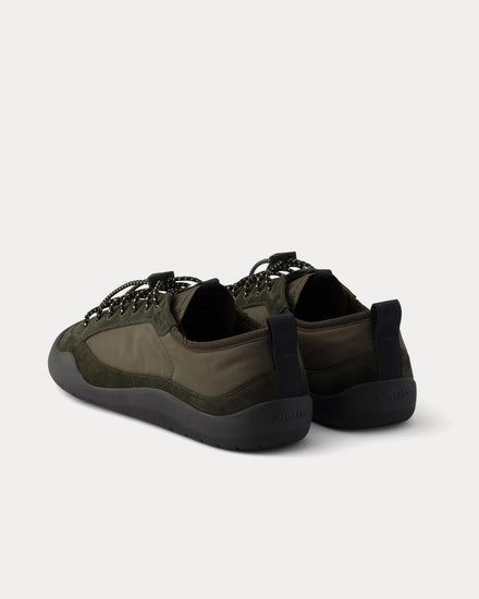 Prada Speedrock Re-Nylon & Suede Selva Green Low Top Sneakers - 4