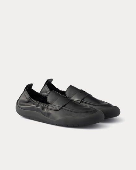 Prada Speedrock Leather Black Loafers - 2