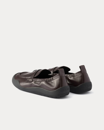 Prada Speedrock Leather Dark Brown Loafers - 4