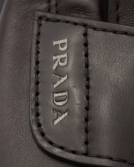 Prada Speedrock Leather Dark Brown Loafers - 6
