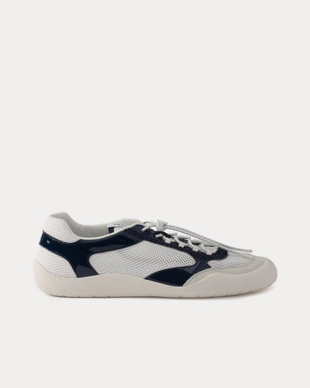 Prada Speedrock Patent Leather & Mesh Royal Blue Low Top Sneakers - 1