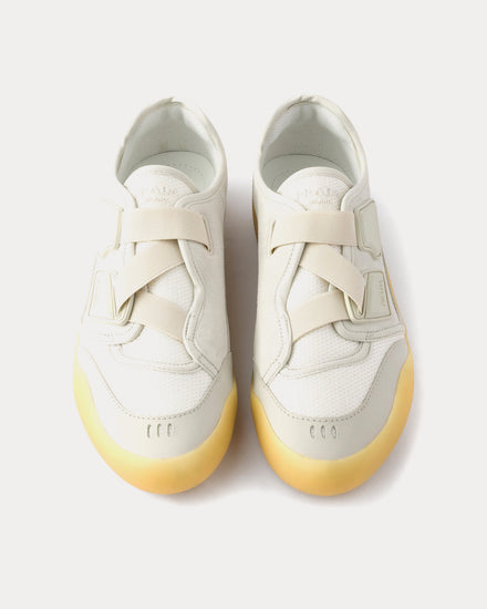 Prada Speedrock Technical Mesh & Leather Crystal Slip On Sneakers - 2