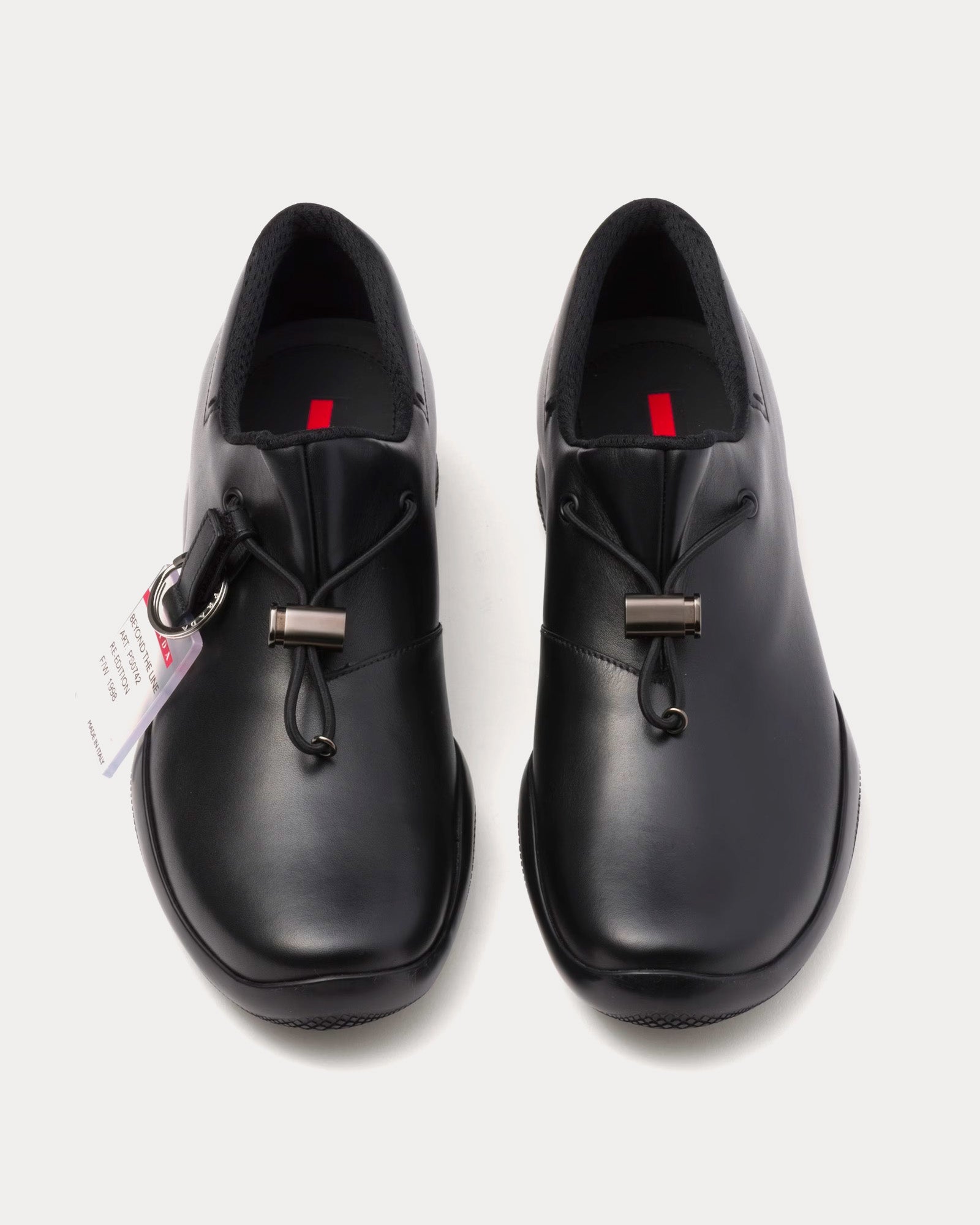 Prada - Toblach Leather Black Slip On Sneakers