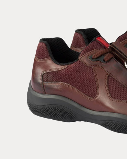 Prada America’s Cup Original Cacao / Bordeaux Low Top Sneakers - 5