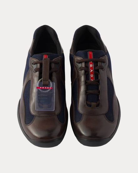 Prada America’s Cup Original Teak / Blue Low Top Sneakers - 2