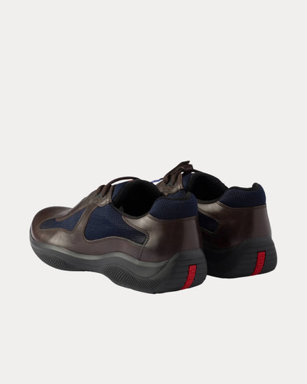 Prada America’s Cup Original Teak / Blue Low Top Sneakers - 4