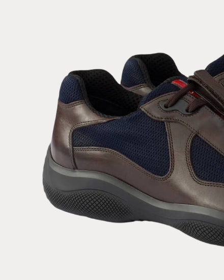 Prada America’s Cup Original Teak / Blue Low Top Sneakers - 5