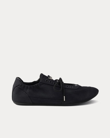 Prada Collapse Canvas Black Low Top Sneakers