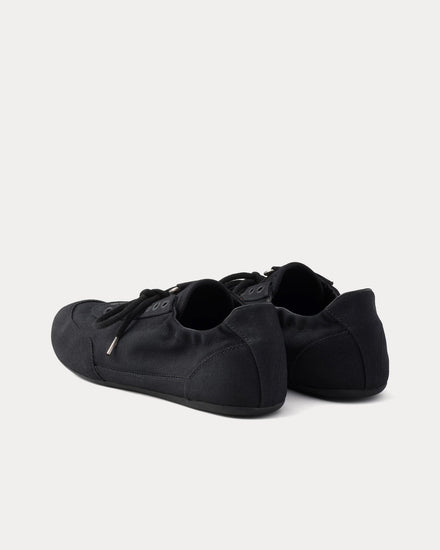 Prada Collapse Canvas Black Low Top Sneakers - 4