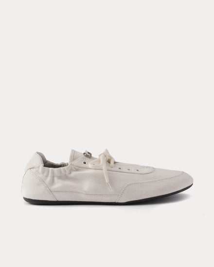 Prada Collapse Denim White Low Top Sneakers - 1