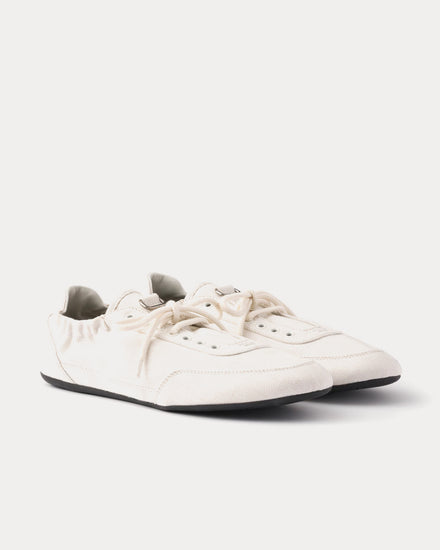 Prada Collapse Denim White Low Top Sneakers - 3