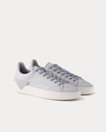 Prada Court Re-Nylon Pearl Grey Low Top Sneakers - 3