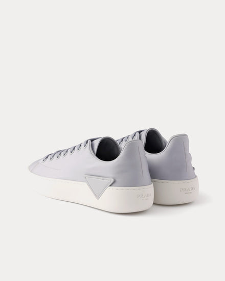 Prada Court Re-Nylon Pearl Grey Low Top Sneakers - 4
