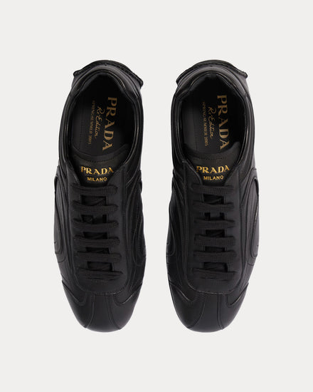 Prada Montecarlo Re-Edition 2005 Leather Black Low Top Sneakers - 2