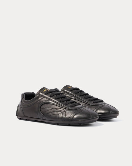 Prada Montecarlo Re-Edition 2005 Leather Black Low Top Sneakers - 3
