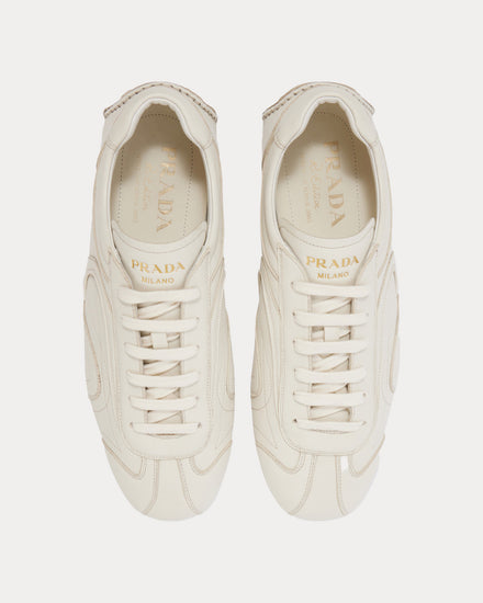 Prada Montecarlo Re-Edition 2005 Leather White Low Top Sneakers - 2