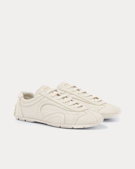 Prada Montecarlo Re-Edition 2005 Leather White Low Top Sneakers - 3