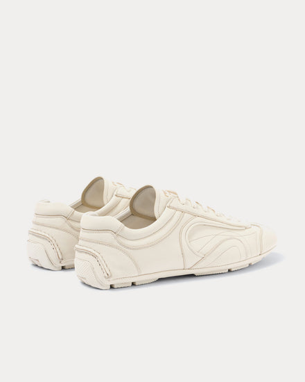 Prada Montecarlo Re-Edition 2005 Leather White Low Top Sneakers - 4