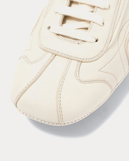 Prada Montecarlo Re-Edition 2005 Leather White Low Top Sneakers - 5