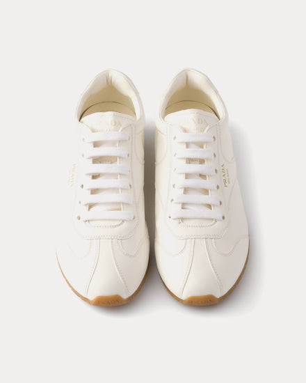 Prada Nappa Leather Ivory Low Top Sneakers - 2