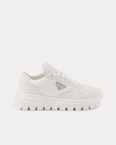 Prada Prax 01 Re-Nylon White Low Top Sneakers