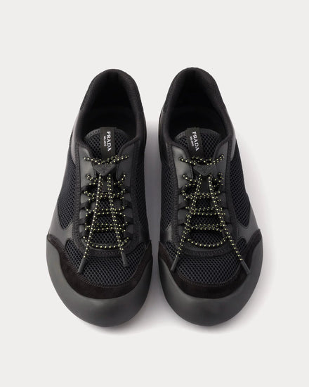 Prada Speedrock Mesh Black Low Top Sneakers - 2
