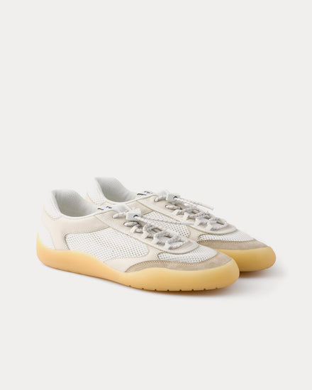 Prada Speedrock Mesh Chalk White Low Top Sneakers - 3