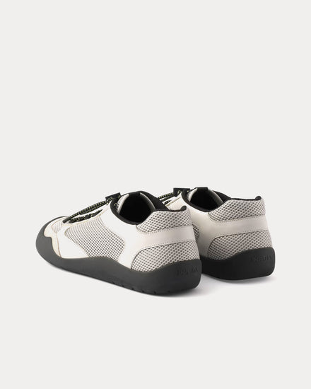 Prada Men's Speedrock Leather & Mesh Grey Low Top Sneakers