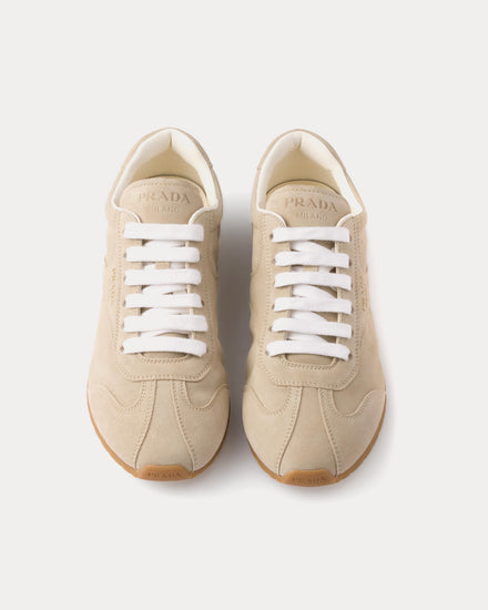 Prada Suede Pumice Stone Low Top Sneakers - 2