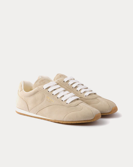 Prada Suede Pumice Stone Low Top Sneakers - 3