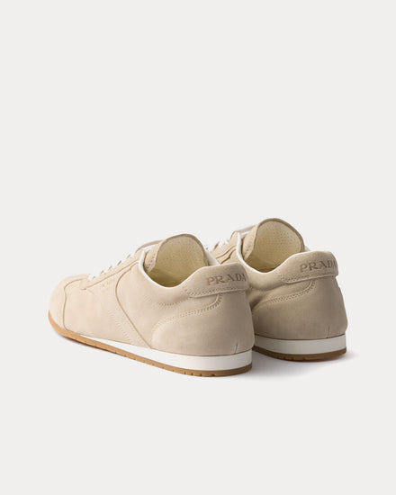 Prada Suede Pumice Stone Low Top Sneakers - 4