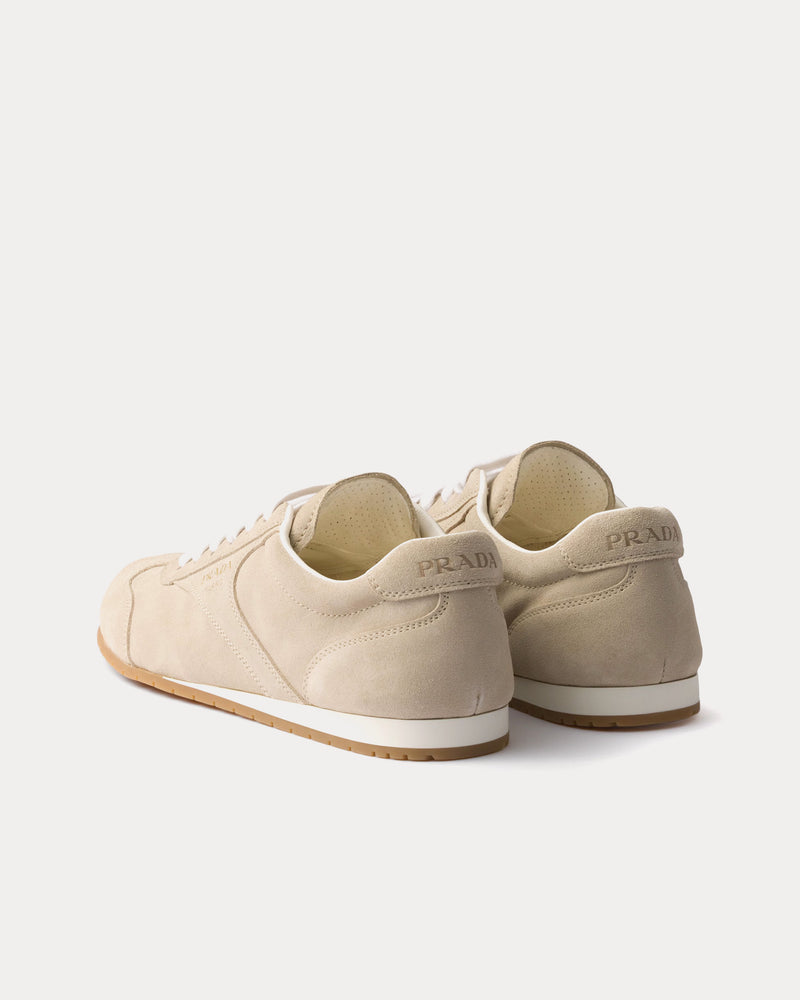 Prada Suede Pumice Stone Low Top Sneakers - 4