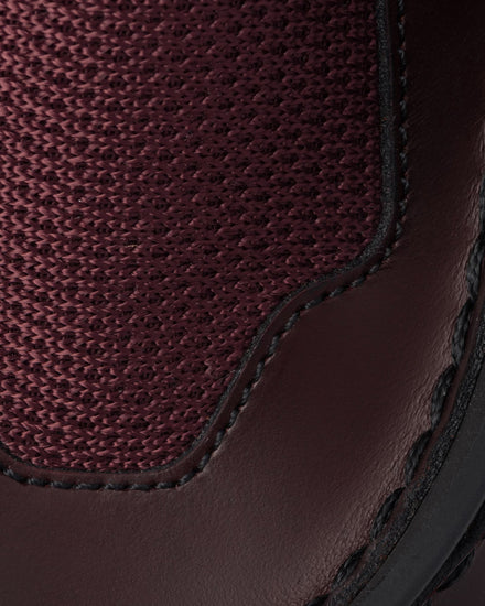 Prada Systeme Brushed Leather with Bike Fabric & Suede Elements Garnet Low Top Sneakers - 5