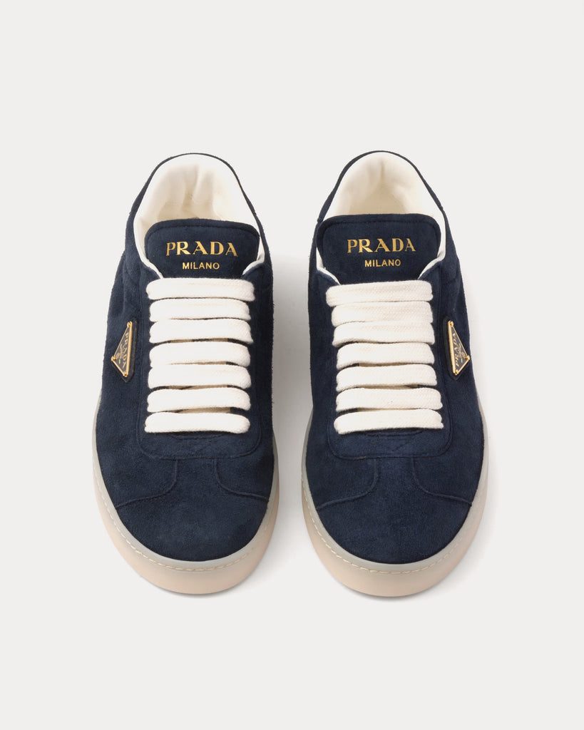 quilted low top sneaker prada