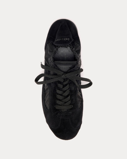 Proenza Schouler Soft Track in Nylon Calfsuede Black Low Top Sneakers - 2