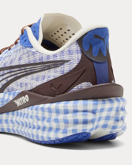 Puma Deviate Nitro 4 'Check' Royal Sapphire / Puma White Running Shoes - 5