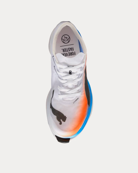 Puma Fast-R-Nitro Elite 3 'Ekiden' Puma White / Heat Fire / Puma Black Running Shoes - 2