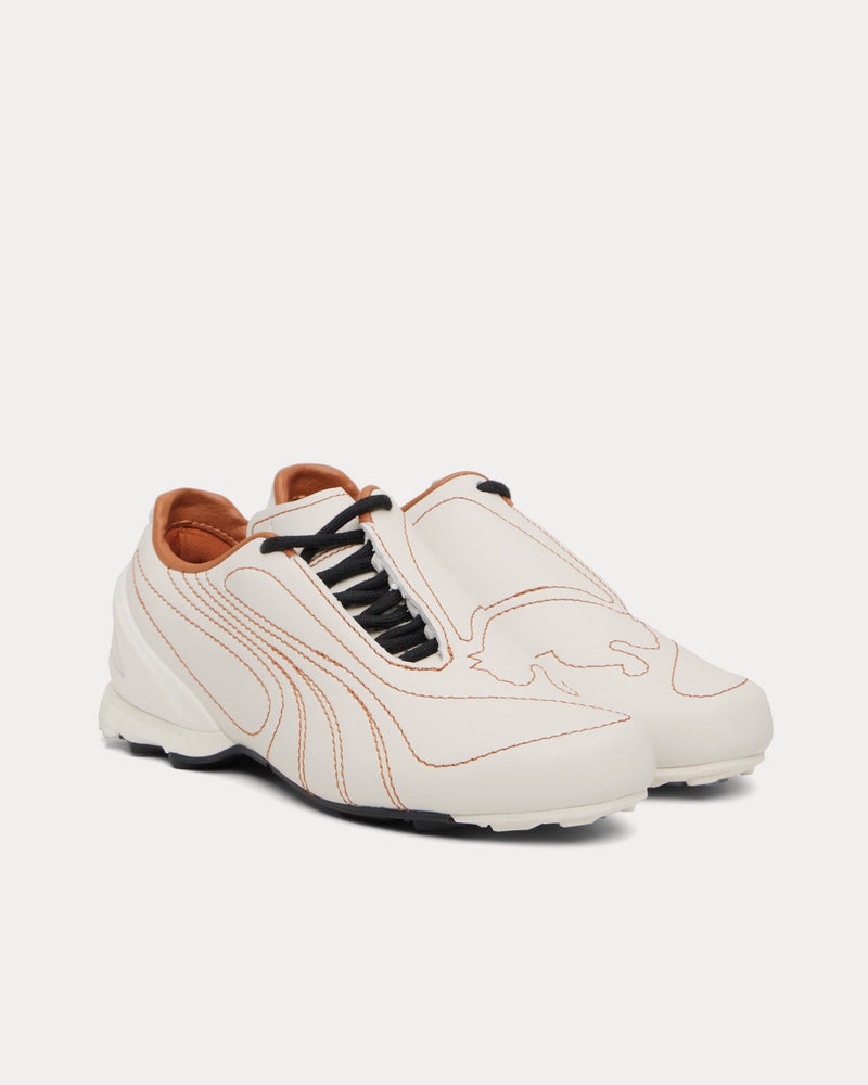 Puma V-S1 Leather White Low Top Sneakers - 2