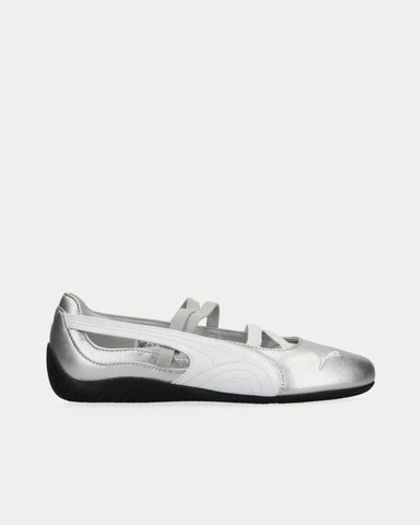 Puma Speedcat Ballet Metallic Silver / White Slip On Sneakers