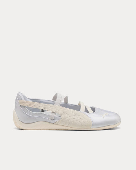 Puma Speedcat Ballet Satin Silver Mist / Warm White Slip On Sneakers - 1