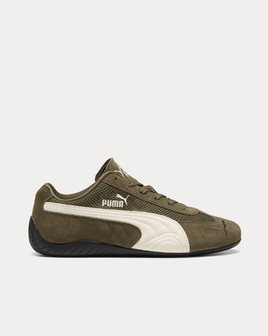 Puma Speedcat Mesh Loden Green / Warm White Low Top Sneakers